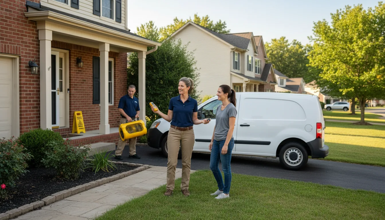 Residential water damage restoration in Bartlett, NE